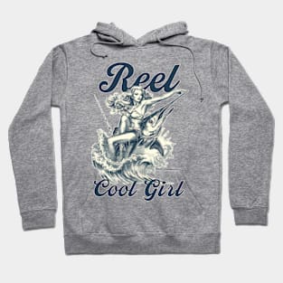 reel cool girl, pin up girl Hoodie